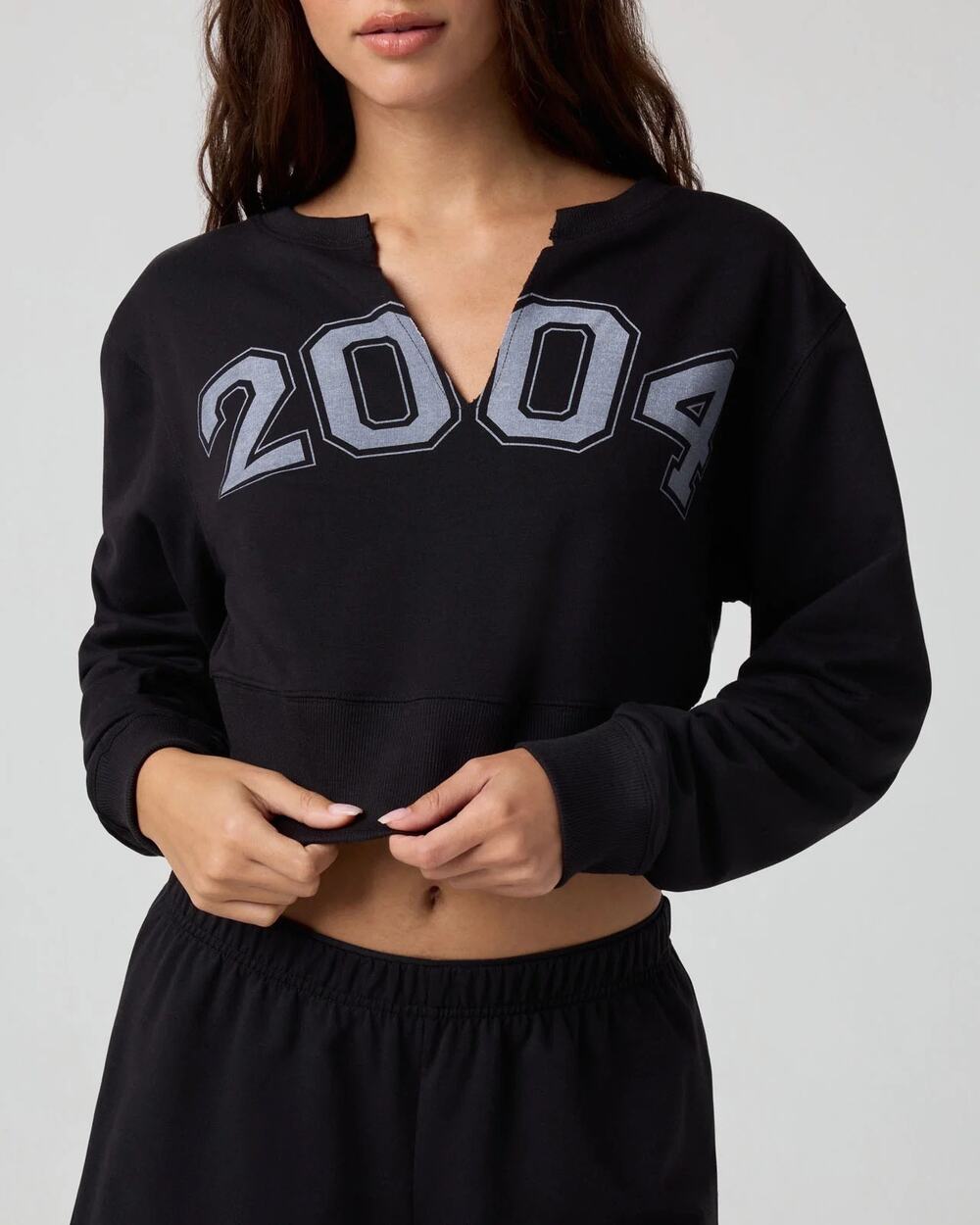 Florence by Mills SPORTY TERRY 2004 CROPPED PULLOVER